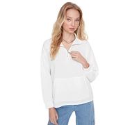 Trendyol Felpa - Marrone - Standard, Ecru, XS