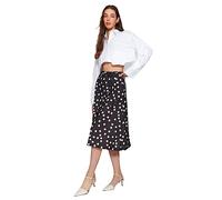 Trendyol Flared Knit Skirt Gonna Bambina, Black, L Donna
