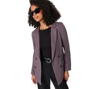 Trendyol Giacca Blazer da Donna a Maniche Lunghe, Grigio, 48