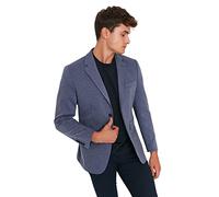 Trendyol Lapel Collar Plain Slim Jacket Cappotto, Indaco, 60 Uomo