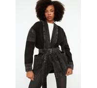 Trendyol Giacca di mezza stagione grigio denim Donna Trendyol XS grigio denim