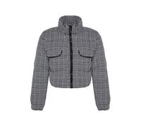 Trendyol Giacca di mezza stagione nero / bianco Donna Trendyol L nero / bianco
