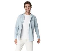 Trendyol Giacca Normale con Colletto a Camicia Cappotto, Menta, L Uomo