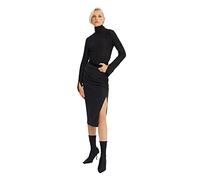 Trendyol Gonna a Tubino Aderente Midi Donna in Tessuto, Nero, 14