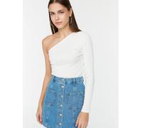 Trendyol Gonna in Denim a Trapezio da Donna Mini Linea a Trap, Blu, 68
