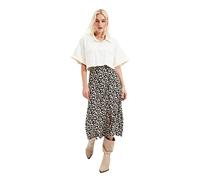 Trendyol Gonna da Donna Midi A-Line in Tessuto, Nero, 70