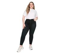 Trendyol High Waist Skinny Plus Size Jeans, Black, 46 Donna