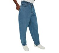 Trendyol Jeans Uomo Vita Alta Gamba Larga, Blu, 31 W