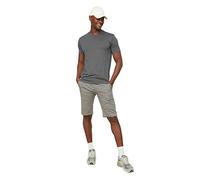 Trendyol Maglietta a Maniche Corte con Colletto Rotondo, Colore: Antracite T-Shirt, Grigio, M Uomo