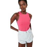 TRENDYOL Maglietta da Donna a Maglia con Borchie Scure, Colore: Rosa., M