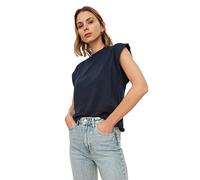 TRENDYOL Maglietta da Donna Senza Maniche Basic, Blu Navy, XS