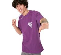 Trendyol Maglietta da Uomo a Maniche Corte Taglie Forti, Viola, S