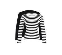 Trendyol Maglione a Maglia Girocollo Sottile da Donna, Nero-Multicolore, XL