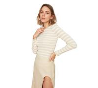 Trendyol Maglione a Righe, Pietra, L Donna