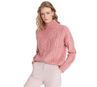 Trendyol Maglione da Donna a Maniche Lunghe Felpa, Rosa Cipria, XS