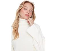Trendyol Maglione - Grigio - Regular, Ecru, L