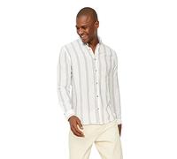 Trendyol Man Fitted Standard Shirt Collar Woven Shirt, Camicia Uomo, Green, M