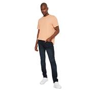 Trendyol Man Normal Waist Fit Skinny Jeans Pantaloni, Blu Navy, W34 Uomo