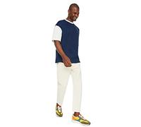 Trendyol Man Normal Waist Skinny Relaxed Fit Jeans Pantaloni, Ecru, 54 Uomo