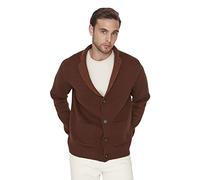 Trendyol Men's Collar Plain Regular Cardigan Blazer, Cannella, XL Uomo