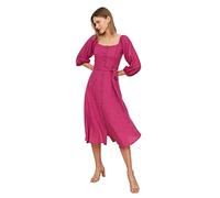 Trendyol Midi A-Line Regular Dress Vestito, Black, 40 Donna