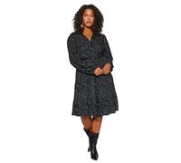 Trendyol Midi A-Line Regular Plus Size Dress, Vestiti da Donna, Black, 4XL