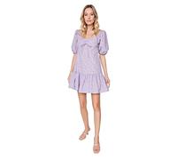 Trendyol Midi A-Line Regular Plus Size Dress Vestito, Viola, 40 Donna