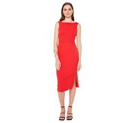 Trendyol Midi Bodycon Fitted Dress Vestito, Emerald Green, S Donna