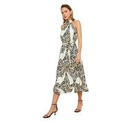 Trendyol Midi Bodycon Fitted Dress Vestito, Emerald Green, S Donna