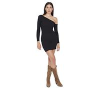 Trendyol Mini Abito Aderente da Donna in Maglia, Nero, XS