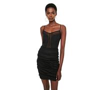 Trendyol Mini Abito Aderente Regolare Vestito, Nero, 70 Donna