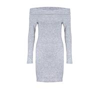 Trendyol Mini Bodycon Fitted Dress Vestito, Grigio, S Donna