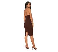 Trendyol Mini Bodycon Regular Dress Vestito, Black, 42 Donna