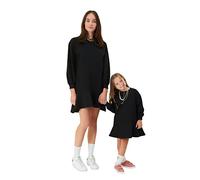 Trendyol Mini Shift Regular Dress Vestito, Nero, XL Donna
