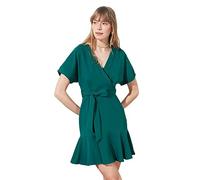 Trendyol Mini Standard Regular Plus Size Dress Vestito, Black, 50 Donna