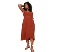 Trendyol Mini Wrap Regular Plus Size Vestito, Piastrelle, X-Large di più Donna