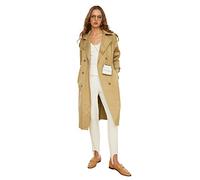 Trendyol Open Khaki arched Button Closure Water repellent Long Trench Coat Impermeabile, 36 da Donna
