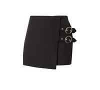 Trendyol Pantaloncini Skort Skinny Fit a Vita Alta da Donna, Nero, 10