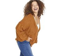 TRENDYOL Plus Size Extra Cardigan, Tobacco, Taglia Unica da Donna