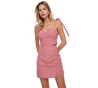 Trendyol Rilegatura Philantica dettagliata Weberei-Lower Top Team Set di gonne, Colore: Rosso, 44 Donna