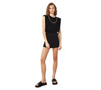 Trendyol Rock aussehend Shorts Rock, Pantaloncini Casual da Donna, Black, 36