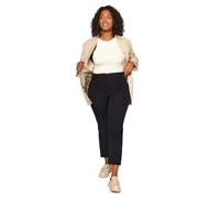 Trendyol Sigaretta a Vita Alta Taglie Forti Pantaloni di Dimensioni, Nero, 74/di più Donna