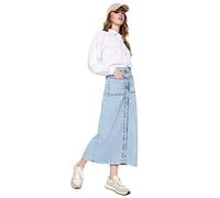 Trendyol Skirt-Blue-Maxi Gonna Bambina, 70 Donna
