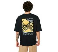 Trendyol T-Shirt Girocollo Standard Oversize Uomo Camicia, Blu Navy, M