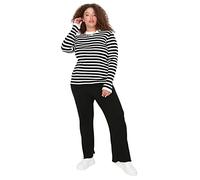 Trendyol Tbbaw23ar00004/Siyah Pantaloni, Nero, XX-Large più Donna