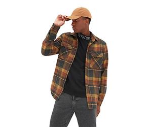 TRENDYOL Tmnaw21go0031 Camicia, Piastrella, S Uomo