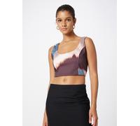 Trendyol Top blu fumo / melanzana / cipria, Taglia L
