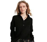 Trendyol Twoaw21kz0783 Maglia di Tuta, Nero, M Donna