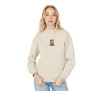 Trendyol Twoaw21sw0019/Bej Maglia di Tuta, Beige, S Donna