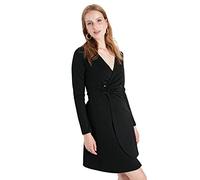 Trendyol Twoaw23el00205/Siyah Vestito, Nero, XS Donna